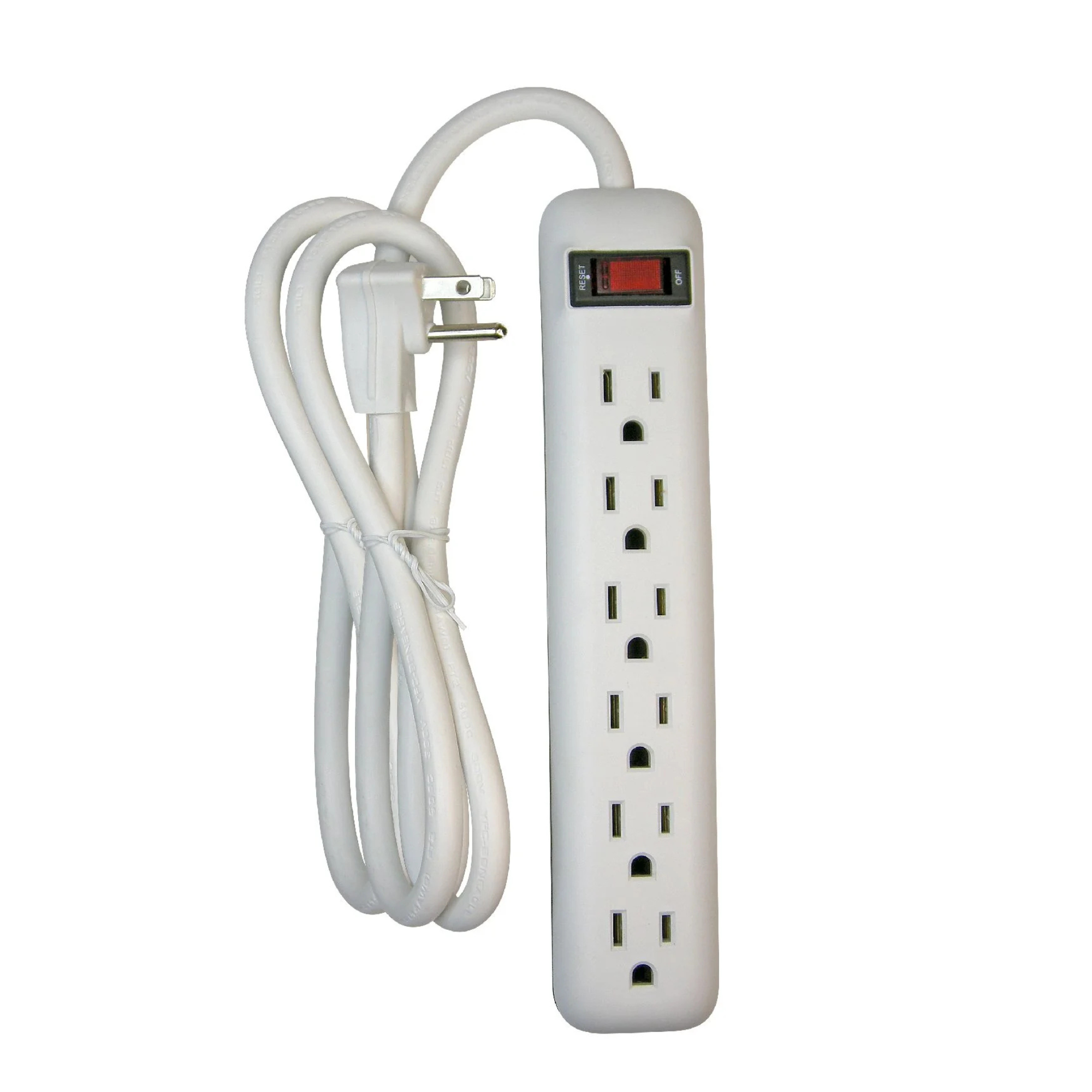 Prime Wire & Cable 6-Outlet Power Strip, 8' Cord from GME Supply